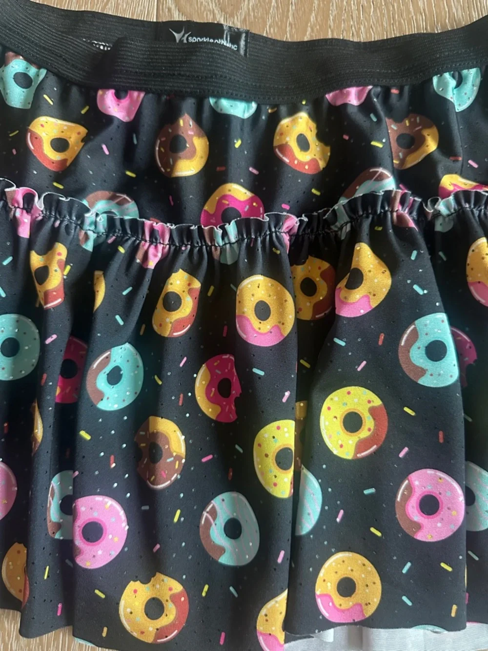 Sparkle Athletic Black Donut Print Skirt size XS *Limited Edition* - Picture 3 of 3
